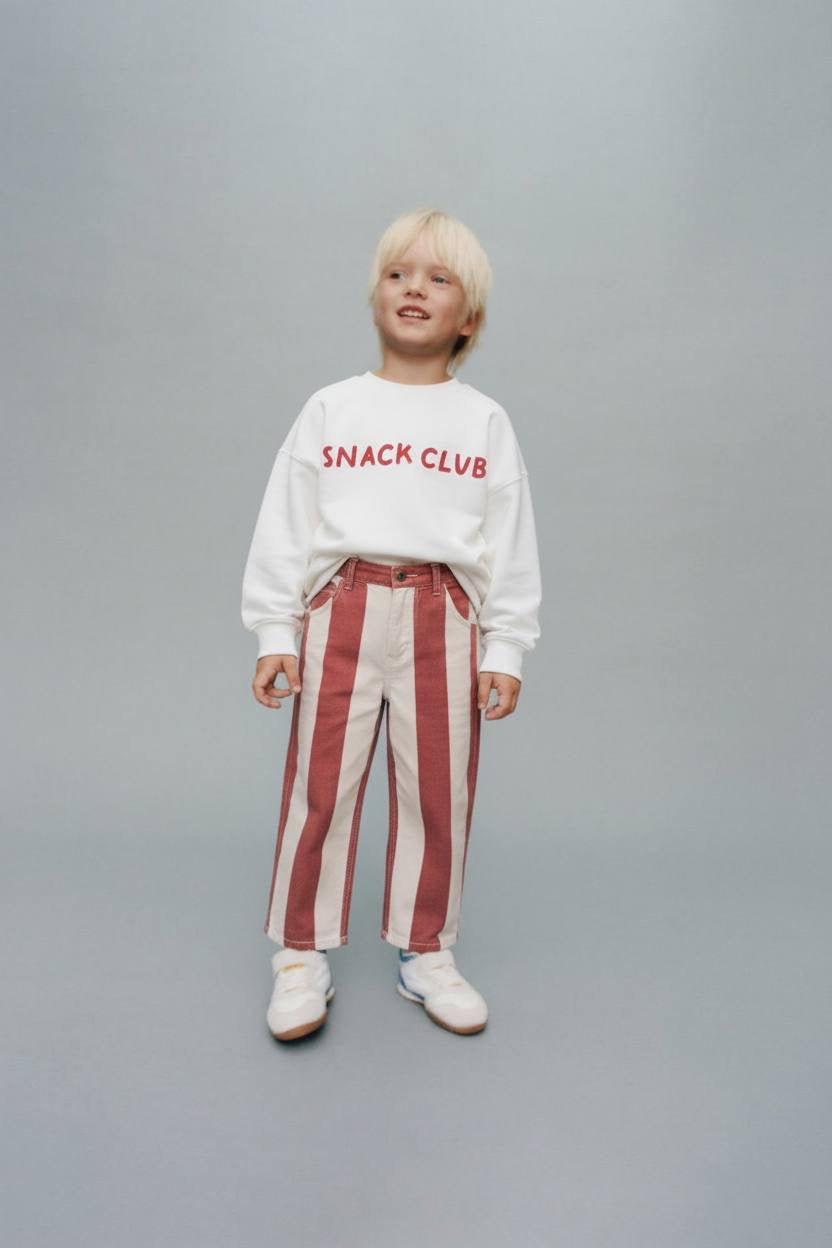 Calças de Sarja ‘Stripee’